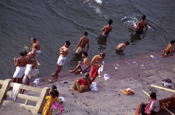 Varanasi Ghat Bathing